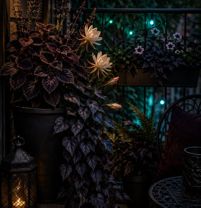 Gothic Garden Ideas for Small Spaces: Balconies, Courtyards, and Container Gardens