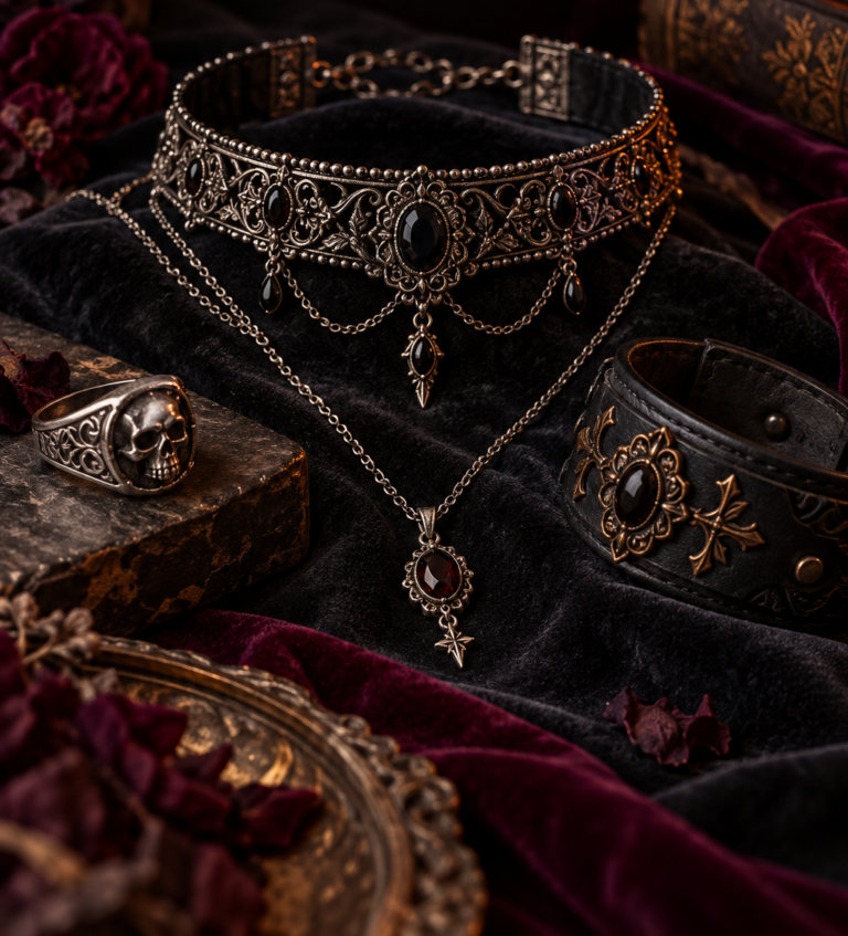 How to Layer Gothic Jewellery